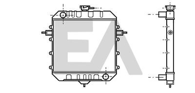 Радиатор, охлаждение двигателя EACLIMA 31R54017 для OPEL REKORD