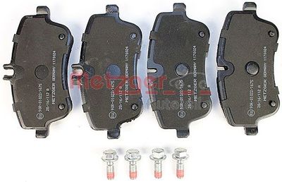 BREMSBELAGSATZ SCHEIBENBREMSE METZGER AUTOTEILE 1170024 1