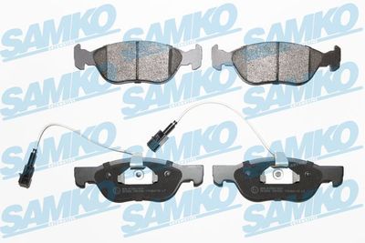 SAMKO 5SP496 Тормозные колодки и сигнализаторы  для ALFA ROMEO 146 (930_) 1.6 i.e. 16V T.S. (930.B2B, 930.B2C)
