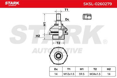 Шарнири STARK SKSL-0260279