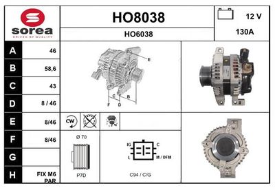 GENERATOR SNRA HO8038