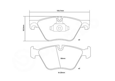 SET PLACUTE FRANA DE PERFORMANTA BREMBO 07B31497 2