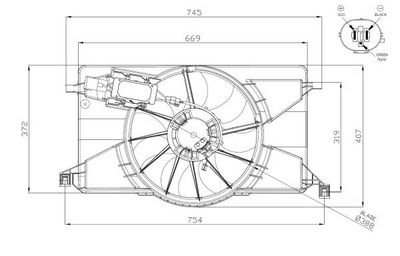 Fan, engine cooling 47959