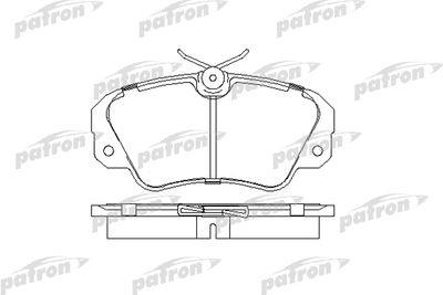 Комплект тормозных колодок, дисковый тормоз PATRON PBP686 для OPEL SENATOR