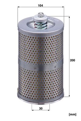 Hydraulisch filter (patroon) past: KUBOTA KX 121 - 3, KX 161 - 3