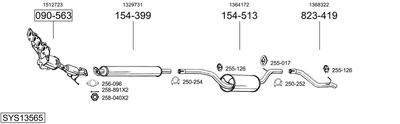 SISTEM DE ESAPAMENT BOSAL SYS13565