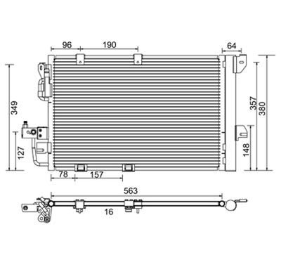 PowerMax 7110199 Радиатор кондиционера  для CHEVROLET ASTRA (Шевроле Астра)