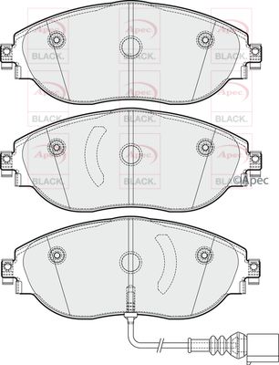 Brake Pad Set APEC PAD1844B