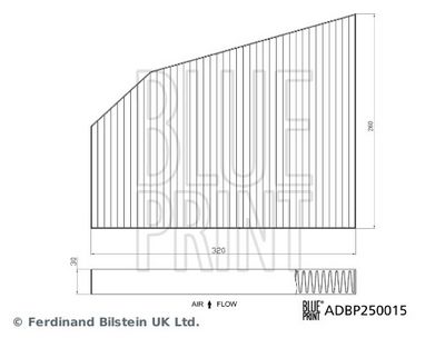 FILTER INNENRAUMLUFT BLUE PRINT ADBP250015 1