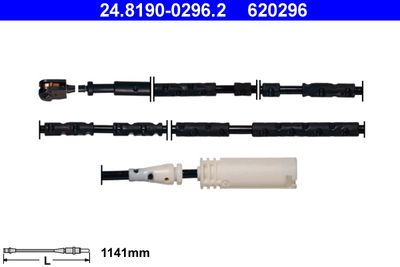 Сигнализатор, износ тормозных колодок ATE 24.8190-0296.2 для BMW X1