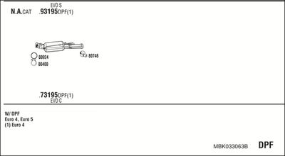 Układ wydechowy WALKER MBK033063B