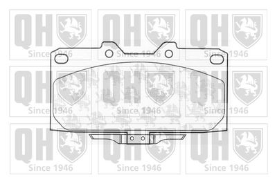 Комплект тормозных колодок, дисковый тормоз QUINTON HAZELL BP1054 для NISSAN 200SX