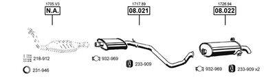 Układ wydechowy ASMET PE082055
