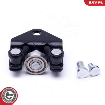 Ritinėlio kreiptuvas, atstumiamos durys