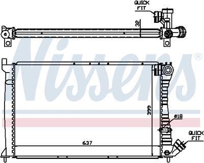 RADIATOR RACIRE MOTOR NISSENS 61349A 5