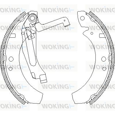 Комплект тормозных колодок WOKING Z4691.00 для VW DERBY