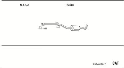 Układ wydechowy WALKER SEK033677