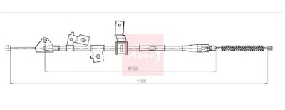 APEC Cable Pull, parking brake CAB1855