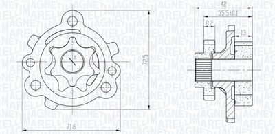 POMPA ULEI MAGNETI MARELLI 351516000142 1