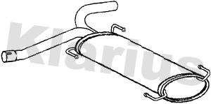 KLARIUS 241087 Глушитель выхлопных газов для PEUGEOT BOXER Фургон 2.2 HDi 150 KLARIUS 241087 Глушитель выхлопных газов для PEUGEOT BOXER Фургон 2.2 HDi 150