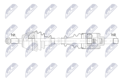 полуоска NTY NPW-PE-160