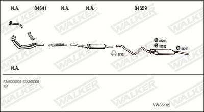 Изпускателна система WALKER VW35165