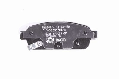 Комплект тормозных колодок, дисковый тормоз 8DB 355 024-861