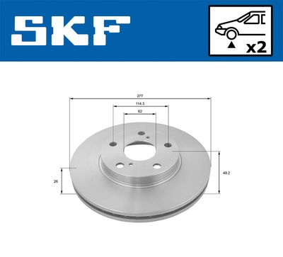 DISC FRANA SKF VKBD80160V2 1