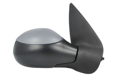 Zijspiegel Rechts (mechanisch, in reliëf, met verwarming, under-coated, met temperatuursensor) past: PEUGEOT 206 09.98-04.09