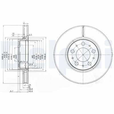 DISC FRANA DELPHI BG3513