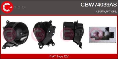 vnitřní ventilátor CASCO CBW74039AS