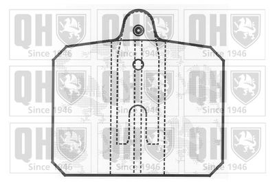 Комплект тормозных колодок, дисковый тормоз QUINTON HAZELL BP206 для SKODA 105,120