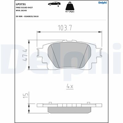 SET PLACUTE FRANA FRANA DISC DELPHI LP3731