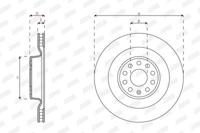 BREMSSCHEIBE JURID 563657JC1 2