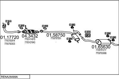 SISTEM DE ESAPAMENT MTS RENA26489A002054