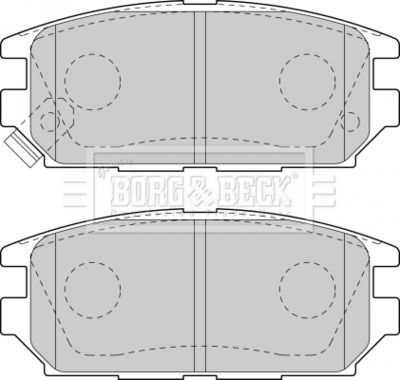 Комплект тормозных колодок, дисковый тормоз BORG & BECK BBP1489 для MITSUBISHI 3000
