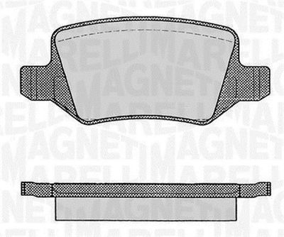 Комплект тормозных колодок, дисковый тормоз MAGNETI MARELLI 363916060308 для MERCEDES-BENZ VANEO