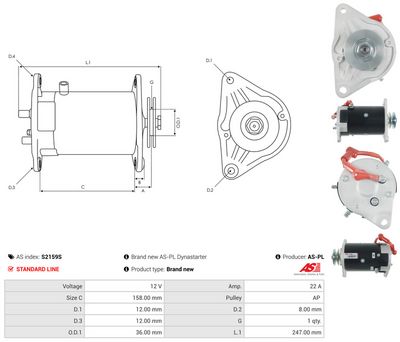 GENERATOR START AS-PL S2159S 4