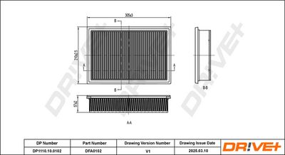 LUFTFILTER DR!VE+ DP1110100102 0
