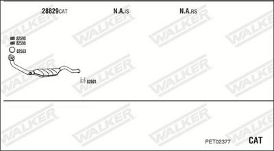 ABGASANLAGE WALKER PET02377