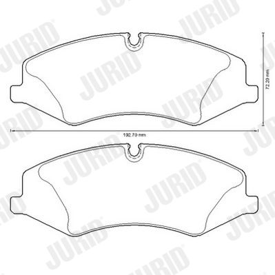 Brake Pad Set, disc brake 573333JC