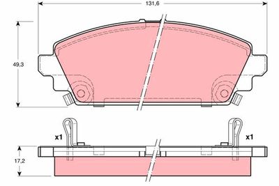 Brake Pad Set, disc brake GDB3189