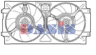 AKS DASIS 048131N Вентилятор системы охлаждения двигателя  для SEAT INCA (Сеат Инка)