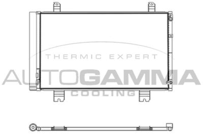 AUTOGAMMA 107567 Радиатор кондиционера  для LEXUS LS (_F4_) 460 (USF40, USF41)