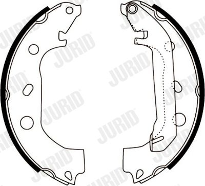 Комплект тормозных колодок JURID 362416J для FORD TOURNEO