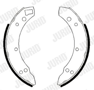 Комплект тормозных колодок JURID 361009J для TRIUMPH GT6