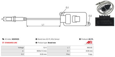 SENZOR NOX INJECTIE ADITIV AS-PL NOX9325 2
