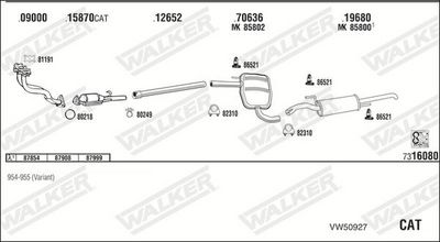 Изпускателна система WALKER VW50927