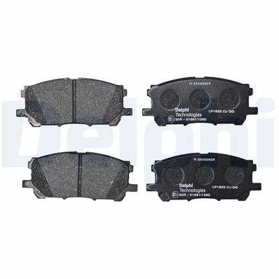 Remblokken set Achter/Voor , past: LEXUS GS, RC, RX TOYOTA HARRIER, HIGHLANDER / KLUGER 2.4-5.0 02.03-