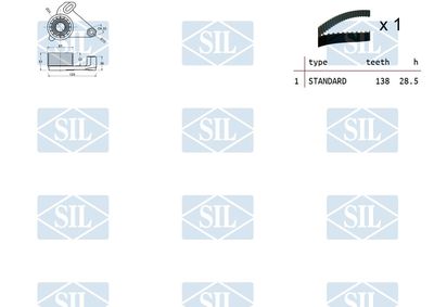 SET CUREA DE DISTRIBUTIE Saleri SIL TK1178 1